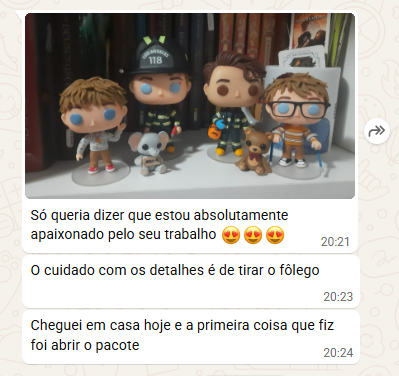 Print de depoimento de cliente Belah Biscuit